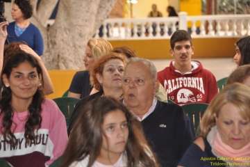 Lección escolar en el pregón de San Roque (Foto TF)